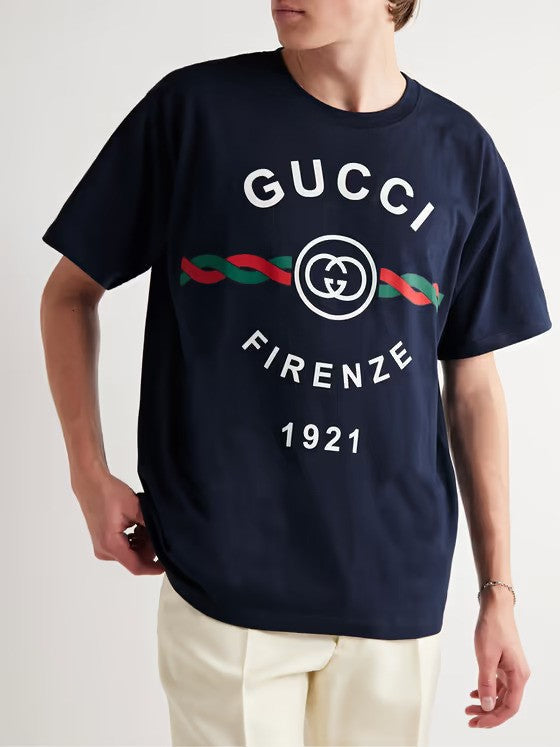 T-shirt Gucci in cotone con logo 616036XJD7T