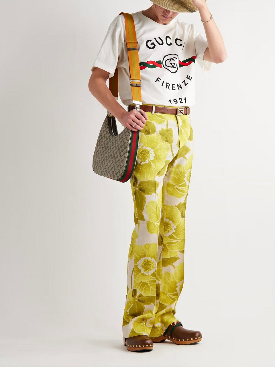 T-shirt Gucci in cotone con logo 616036XJD7T